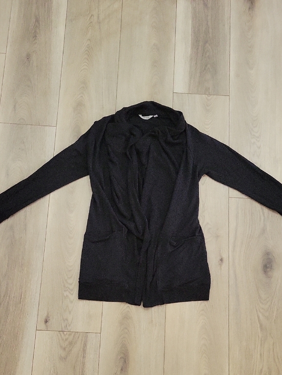 Athleta Sweaters - Athleta Black Open-Front Draped Cardigan